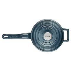 Lava Cast Round Sauce Pot Diameter (Ø)18cm. Premium Series with Cast Iron Solid Handle - Majolica Gray