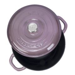 Lava Cast Round Pot Cast Iron Lid New Heritage Series Diameter (Ø)26cm. - Purple