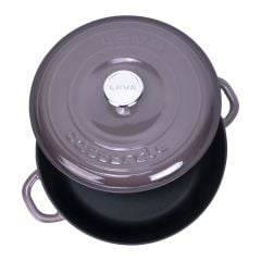 Lava Cast Multi-Purpose Flat Pot New Heritage Series Diameter (Ø)28cm. - Purple