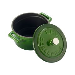 Lava Cast Mini Pot. Folk Series Diameter (Ø)10 cm. - Green