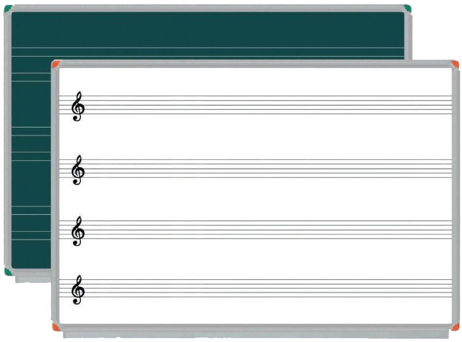 Müzik Çizgili Laminant Yazı Tahtası
