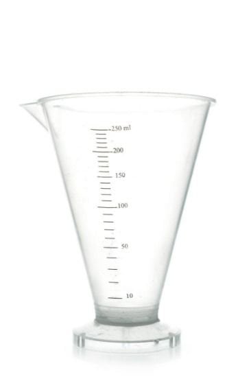 Konik Dereceli Kap 250 Ml. Şeffaf