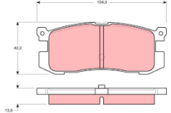 FREN BALATA ARKA MAZDA 626 III GD 1.8i 87-92 626