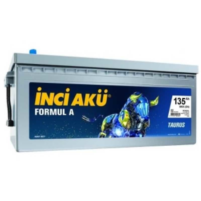 12V  İNCİ 135 Ah AKÜ  950 EN  Formul A Taurus