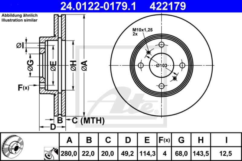 NİSSAN PRİMERA 96-02 P11 ÖN HAVALI DİSK 280 MM  ALMERA 00-08 - 200 SX (S13)