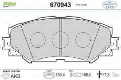 FREN BALATA ÖN TOYOTA COROLLA 1.6 VVT-I 07-12AURIS ZRE15 1.6 VVT-I 07-12