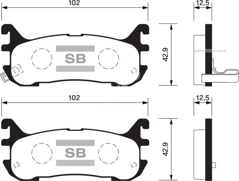 BALATA ARKA DISK MAZDA 323 LANTIS 95-98 MX-5 98-02