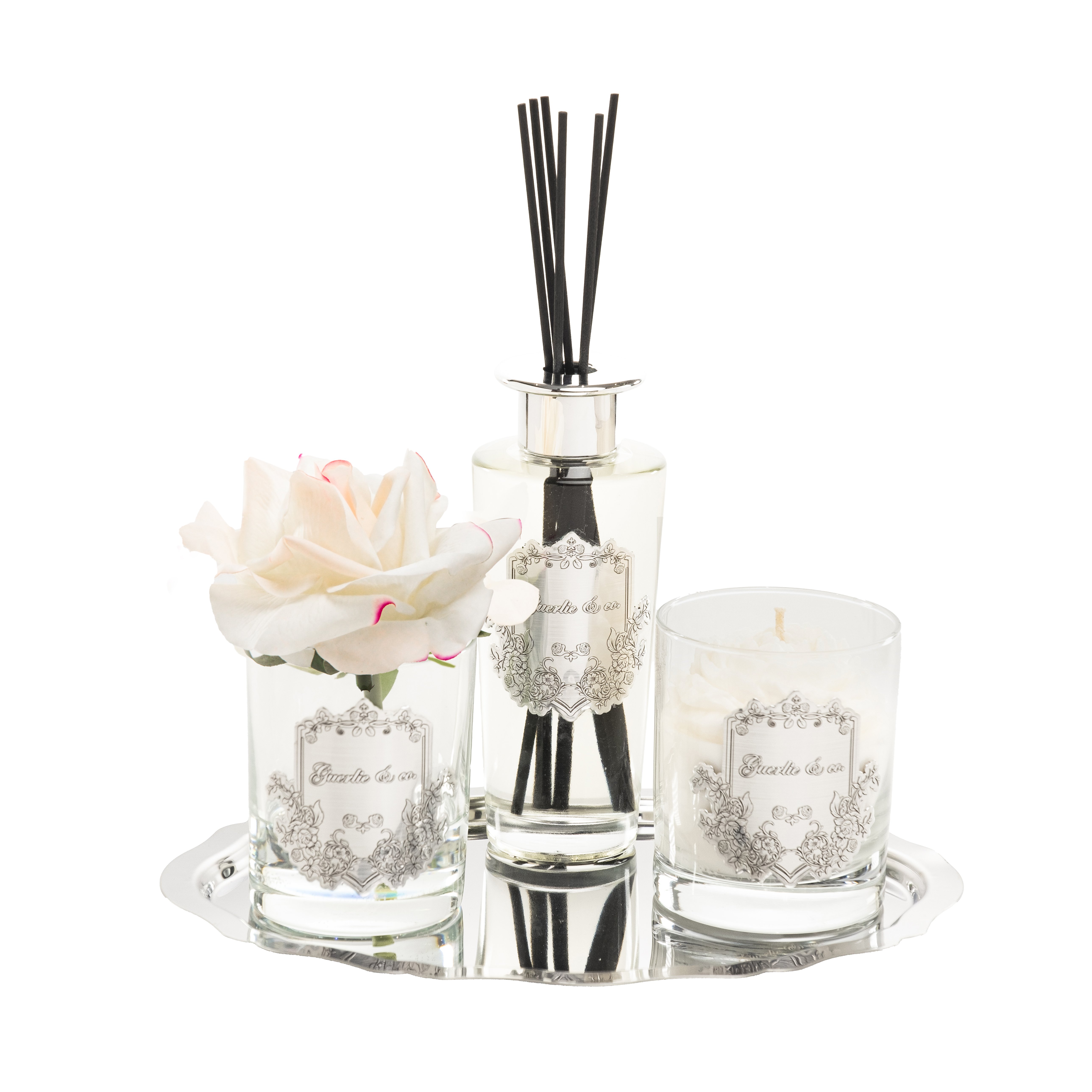 Guerlie&co. Luxury Silver Set Krem Gül