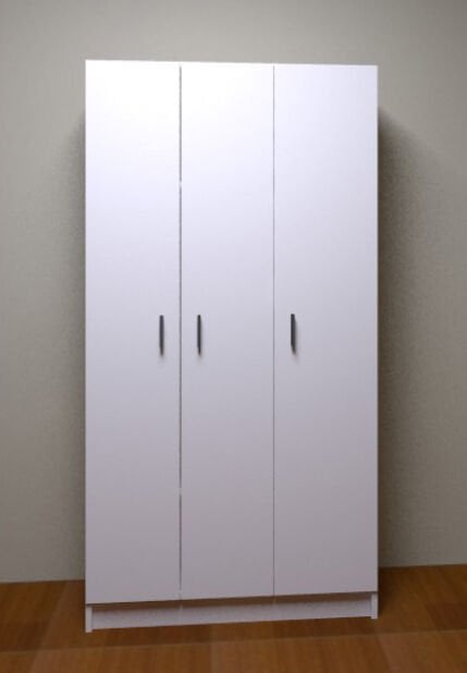 GÖKBERK GB-6400 3 KAPAKLI ELBİSE DOLABI GARDIROP %100 MDF