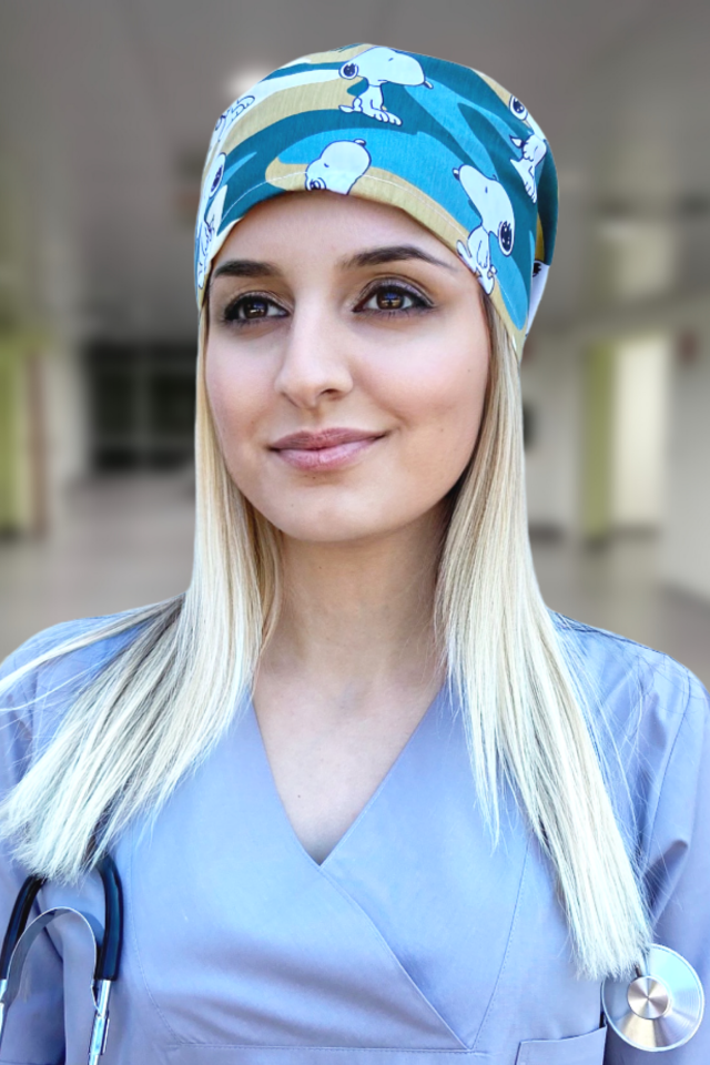 Snopy Figürlü Doktor Hemşire Cerrahi Bone