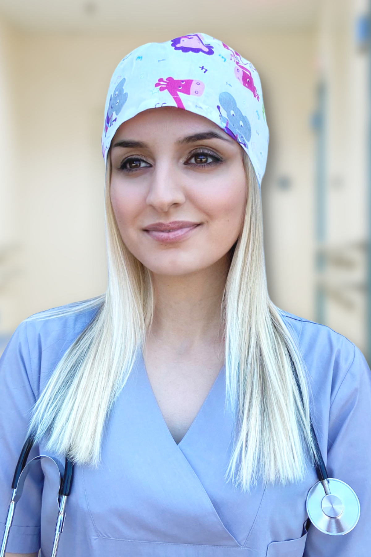Renkli Karma Hayvan Figürlü Doktor Hemşire Cerrahi Bone
