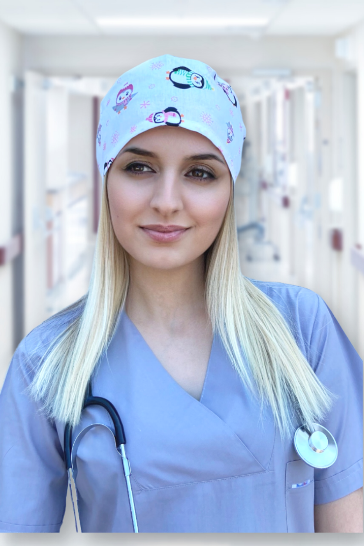 Penguen Figürlü Doktor Hemşire Cerrahi Bone