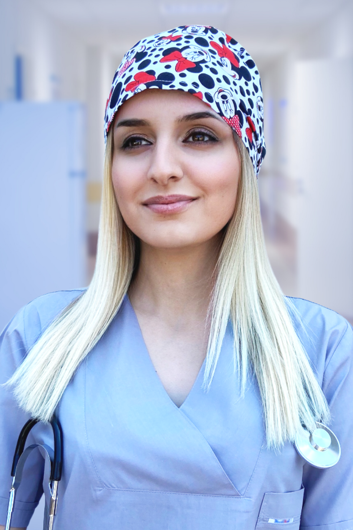 Puantiye Mickey Figürlü Doktor Hemşire Cerrahi Bone