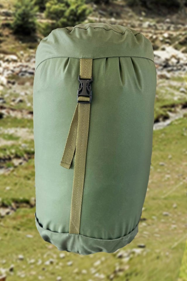 Kaz Tüyü Kamuflaj Desenli Askeri Model Yastıklı Uyku Tulumu -40ºc