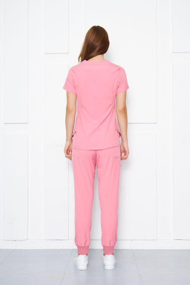 Pudra Likralı Kadın Cerrahi Takım