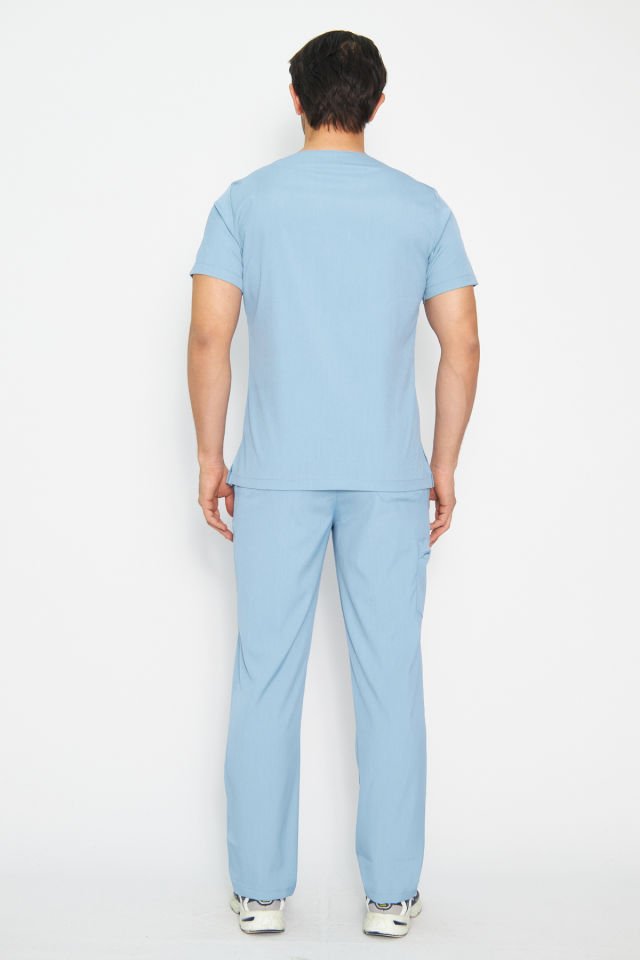 Bebe Mavi Likralı Erkek Cerrahi Takım