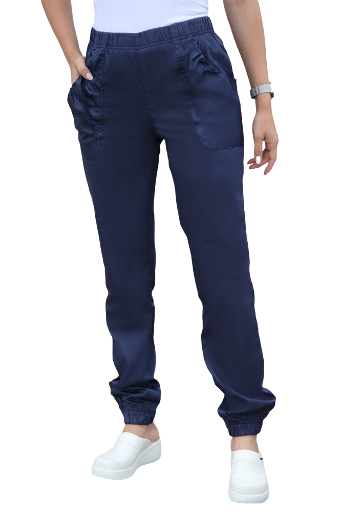 Kadın Cep Büzgülü Lacivert Grey Red Pantolon