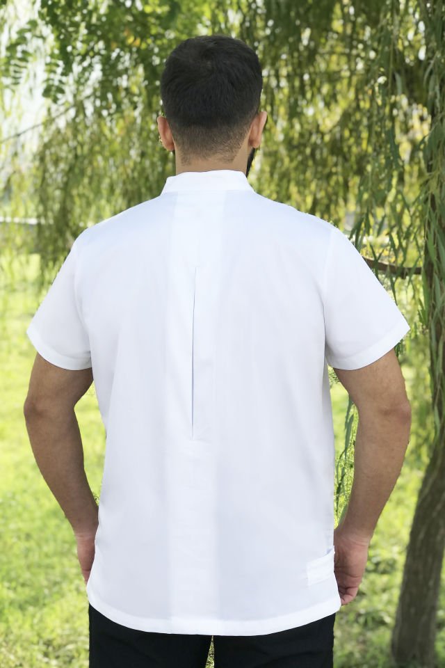 Erkek Fermuar Detaylı Beyaz Grey Red Tek Üst Forma