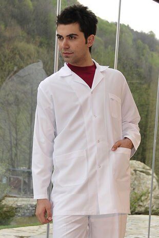 Mono Yaka Klasik Kesim Doktor Öğretmen Laborant Önlük
