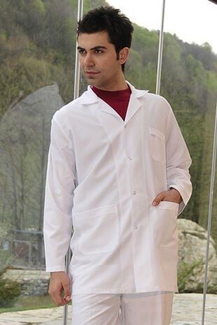 Mono Yaka Klasik Kesim Doktor Öğretmen Laborant Önlük
