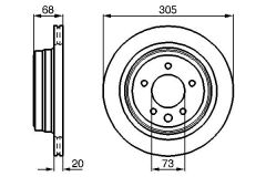ARKA FREN AYNASI ADET JAGUAR XJ XK Coupe 4.2 XK8-4.2 XKR 03/2006- -XK4.2 XK8 03/2006- HAVALI-BOSCH 0986478660-JLM12428-JLM20342
