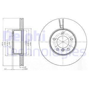 FREN DISKI ON BMW E90 F20 F30 E84-DELPHI BG4172C-34116792219