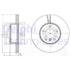 FREN DISKI ON BMW E90 F20 F30 E84-DELPHI BG4172C-34116792219