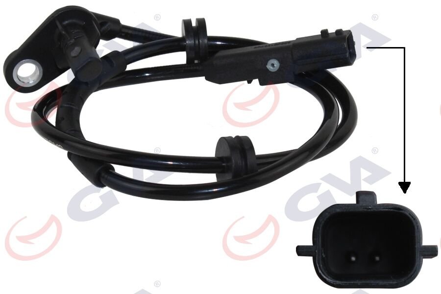 ABS SENSÖRÜ ARKA SAG CLIO II 98- 1640mm-GVA 5314110-7700411746