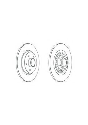 ARKA FREN AYNASI RULMANLI KNG 1.6-1.6 16V-1.5 DCİ 2010 300x11x88x5DL DOLU 8200381148-SNR KF155.94U-8200494580-8200002874-432100552R