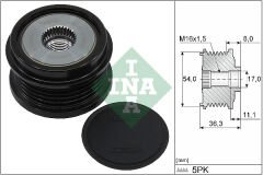 ALTERNATÖR KASNAĞI ASTRA K 1.4 INSIGNIA B 1.5 B14XE-XNT-XFT-XFL-D14XFT-XFL-B15SFT-D15SFT-SFL-INA 535033310-12674910-12638803-1202469