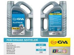 MOTOR YAĞI 5W30 4 LT PLATINUM TAM SENTETİK API SL/CF-GVA 9920122-5W30-93165556-7711943761