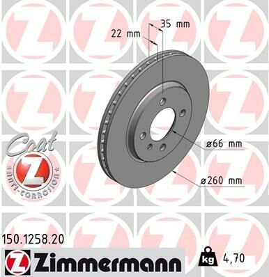 FREN DİSKİ ON BMW E30 ABS LI-ZIMMERMANN 150.1258.20-34116752352-34111160915
