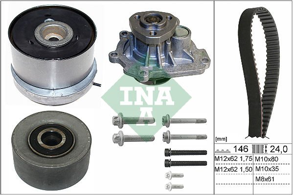 DEVİRDAİMLİ EKSANTRİK GERGİ KİTİ 146x240 ASTRA H-J-INSIGNIA-VECTRA C-CRUZE 1.6-1.8 Z16XEP-XER-A16LET-XER-B16XER 71739779-24405895-25195119-1334142-INA 530072430-1606314-1606355-95516739-95516740