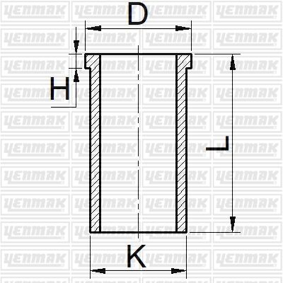 MOTOR GÖMLEĞİ STD PARTNER-BERLINGO-P307-P407C4-C5-BOXER-JUMPER-DUCATO-P206 DW10TD-DW10BTED4 85mm-YENMAK 51-65165-000