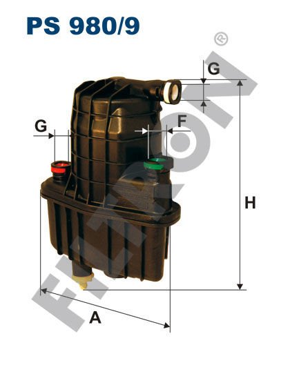 YAKIT FİLTRESİ CLIO III-MODUS 1.5 DCI 07 65/80 HP SENSÖRLÜ-FILTRON-7701479151-7701062072