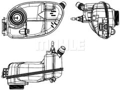 RADYATOR YEDEK SU DEPOSU MERCEDES W176 W246 C117 X117 X156-MAHLE CRT65000S-A2465000049