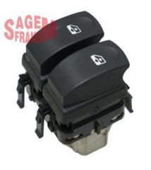 CAM AÇMA DÜĞMESİ CLIO III ÖN SOL BEYAZ ÇİFTLİ-SAGEM 500939-8200214939
