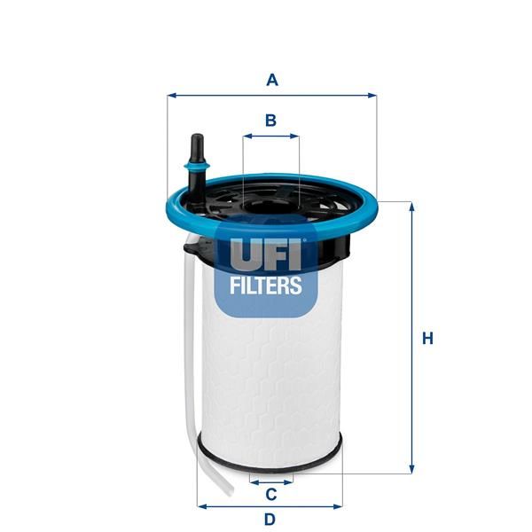 YAKIT FİLTRESİ DOBLO-EGEA-COMBO D 1.3-1.6-2.0 MJTD 16V-500 1.3 16V MJTD 2012 OE-UFI 2605200-77366216-77366607-818021-77366216