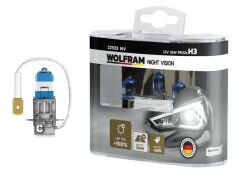 AMPUL 12V H3 55 PK22s NIGHT VISION 150 FAZLA 20 BEYAZ IŞIK-WOLFRAM 22103 NV