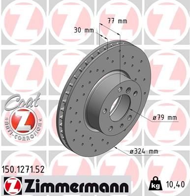 FREN DISKI ON BMW E39 E32 E38 E31 DELIKLI-ZIMMERMANN 150.1271.52-34116757747-34116757746