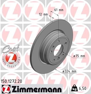 FREN DISKI ARKA BMW E38 E31-ZIMMERMANN 150.1272.20-34216757749-34216757748