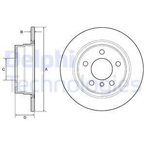 FREN DISKI ARKA BMW F20 F21 F22 F23-DELPHI BG4649C-34216792225