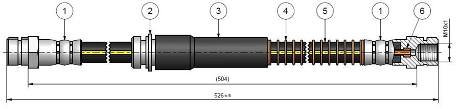 FREN HORTUMU ön Scirocco 08-..-CAVO C900617A-1K0611701L-1K0611701N-1Q0611701E