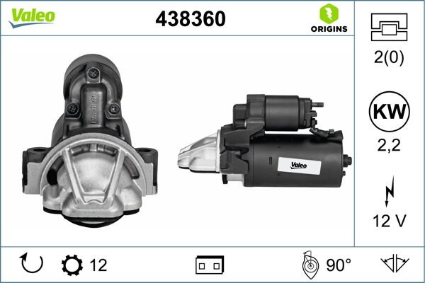 MARŞ MOTORU 12V 2KW 12 DİŞ TRANSİT V347 2.2TDCI-2.4TDCI-3.2TDCI 06 BOXER III-JUMPER III 22DT-PUMA 2.2HDI-DUCATO 2.2JTD 100CV-VALEO 438360-6C1T11000AF-6C1T11000AB-1709189