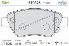 ÖN BALATA CORSA D KÜÇÜK TİP 1.0-1.2-1.3 CDTI-1.4 06 ADAM 14 DOBLO 03 PANDA 04-VALEO-1605226-93169174-77364919-93169254