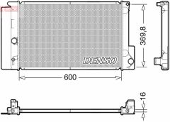 RADYATÖR AURIS-AVENSIS-COROLLA-VERSO MEKANİK AL/PL/BRZ 600x378x16-DENSO DRM50126-164000D400-164000D410-1640022160