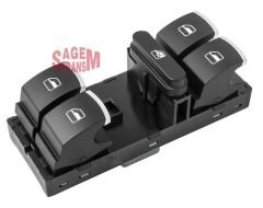 CAM AÇMA DÜĞMESİ DÖRTLÜ GOLF 5-6 - PASSAT - JETTA - POLO ÖN SOL-SAGEM 400107-5ND959857