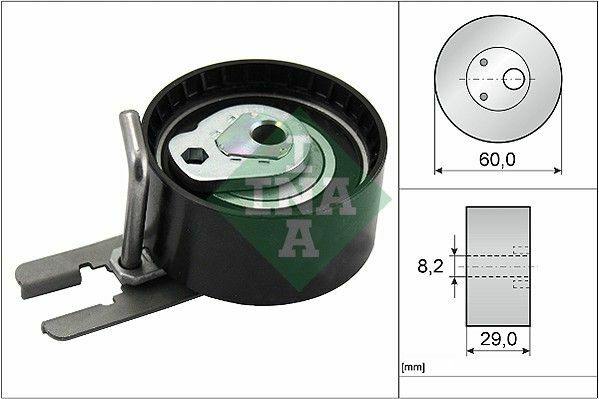 EKSANTRİK GERGİ RULMANI P206-207-307-308-407-PARTNER-BIPPER-FOCUS-FIESTA-JUMPY-XSARA 1.4HDI-1.6HDI-INA 531055510-0829.88-0829.89-9400829889-1145947