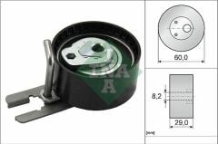 EKSANTRİK GERGİ RULMANI P206-207-307-308-407-PARTNER-BIPPER-FOCUS-FIESTA-JUMPY-XSARA 1.4HDI-1.6HDI-INA 531055510-0829.88-0829.89-9400829889-1145947