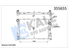 MOTOR SU RADYATORU MERCEDES W204 S204 C204 C218 W212 C207 R172-KALE 355655-A0995002703